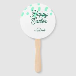 Happy Easter green eggs pastel name date simple  Handwaaier