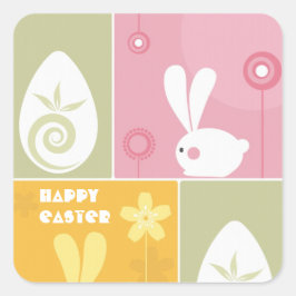 Happy Easter Greeting Sticker