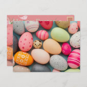 Happy Easter Greetings Briefkaart (Voorkant / Achterkant)