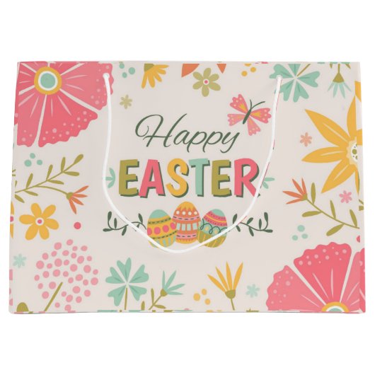 Happy Easter Groot Cadeauzakje (Voorkant)