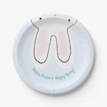 Happy Easter Happy Spring leuke blauwe Bunny grapp
