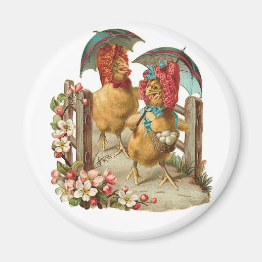 Happy Easter Hens Magneet (Voorkant)