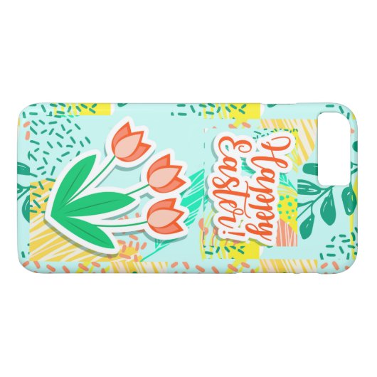 Happy Easter Hoesje-Mate iPhone Case (Achterkant (Horizontaal))