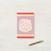 Happy Easter Holiday Bunny Floral Post-it® Notes (Op bureau)