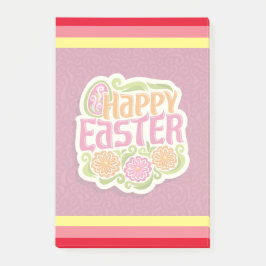 Happy Easter Holiday Bunny Floral Post-it® Notes