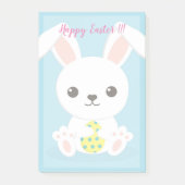 Happy Easter Holiday Trendy Bunny Floral Post-it® Notes (Voorkant)