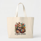Happy Easter -Hoppy Easter Tote Bag (Devant)