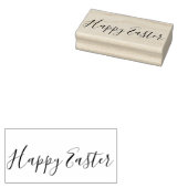 Happy Easter - houten rubberen stempel (Gestempeld)
