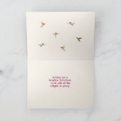 Happy Easter Hummingbird Feestdagen Kaart (Binnen)