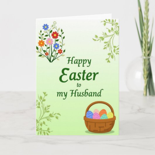 Happy Easter Husband Card Kaart (Voorkant)