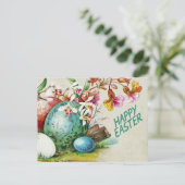 Happy Easter  Illustratie Feestdagenkaart (Staand voorkant)