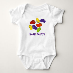 Happy Easter Jelly Bean Rainbow Jellybeans Bans Romper