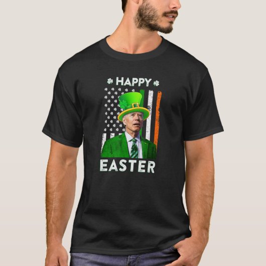 Happy Easter Joe Biden St Patricks Day Leprechaun T-shirt (Voorkant)