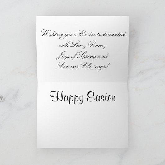 Happy Easter Kaart (Binnen)