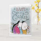 Happy Easter  Kaart (Gele Bloem)