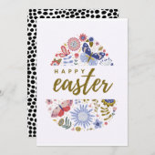 HAPPY EASTER KAART (Voorkant / Achterkant)