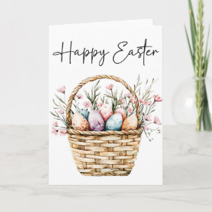 Happy Easter Kaart, Easter Basket Kaart