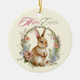Happy Easter Keramisch Ornament