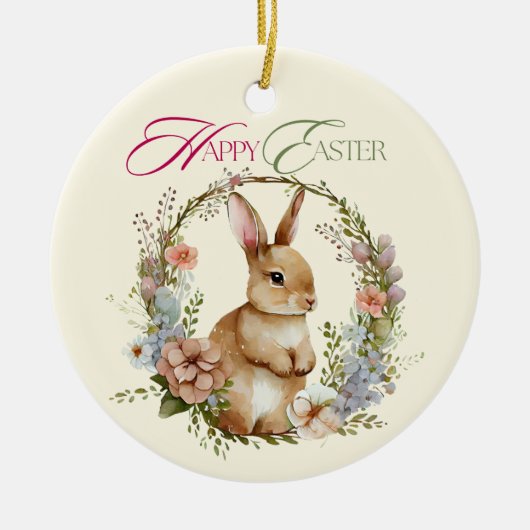 Happy Easter Keramisch Ornament (Voorkant)