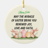 Happy Easter Keramisch Ornament (Achterkant)