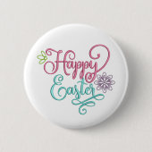 Happy Easter-knop Ronde Button 5,7 Cm (Voorkant)