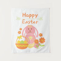 Happy Easter konijn Tapestry