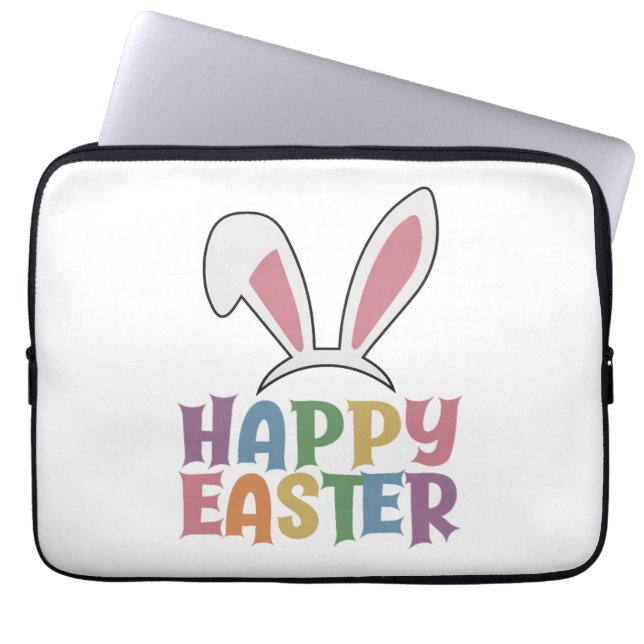Happy Easter Laptop Sleeve (Voorkant)