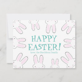 Happy Easter leuke bunny bunnies aangepaste tekst  Feestdagenkaart