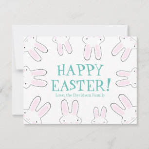 Happy Easter leuke bunny bunnies aangepaste tekst  Feestdagenkaart