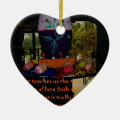 Happy Easter Love Faith and Hope wil Keramisch Ornament (Voorkant)