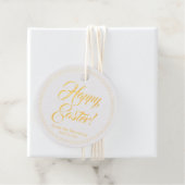 Happy Easter maakt aangepaste script elegant chic  Bedankjes Labels (Met doos)