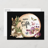 Happy Easter | Macaroons Bunnies met lentevruchten Feestdagenkaart (Voorkant / Achterkant)