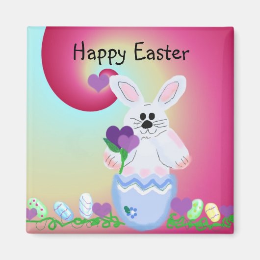 Happy Easter Magneet (Voorkant)