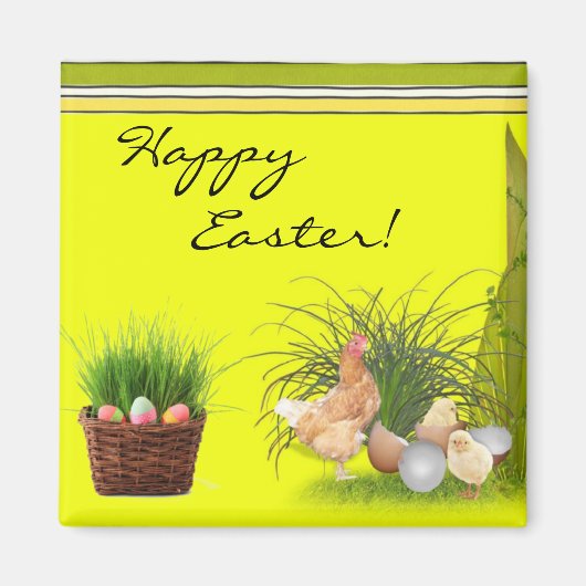 Happy Easter Magnet Magneet (Voorkant)