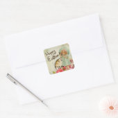 Happy Easter  Meisje & Pocket Watch Stickers (Envelop)