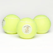 Happy Easter met grappig konijn Tennisballen (Multi)