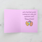 Happy Easter Music Teacher Kaart (Binnen)