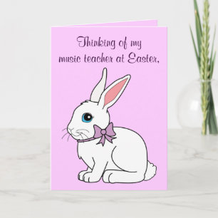 Happy Easter Music Teacher Kaart