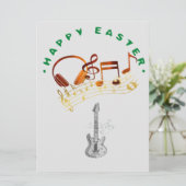Happy Easter Musical Greetings Feestdagenkaart (Staand voorkant)