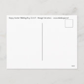 Happy Easter Nibbling Boy Feestdagenkaart (Achterkant)