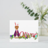 Happy Easter Oliver de Otter Briefkaart (Staand voorkant)