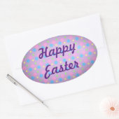 Happy Easter Ovale Sticker (Envelop)