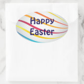 Happy Easter Ovale Sticker (Tas)
