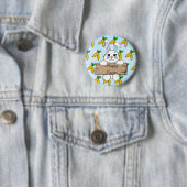 Happy Easter, paasbunny-Button Ronde Button 5,7 Cm (In situ)