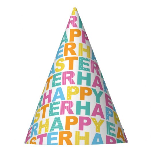 Happy Easter Party Hat Feesthoedjes (Voorkant)