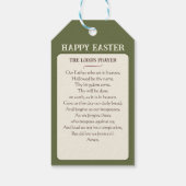 Happy Easter: Peace 7 Hope  Lily Church Cadeaulabel (Achterkant)