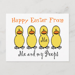Happy Easter Peeps Briefkaart