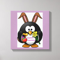 "HAPPY EASTER" PENGUIN BUNNY