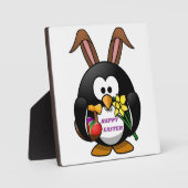 "HAPPY EASTER" PENGUIN BUNNY FOTOPLAAT (Voorkant)