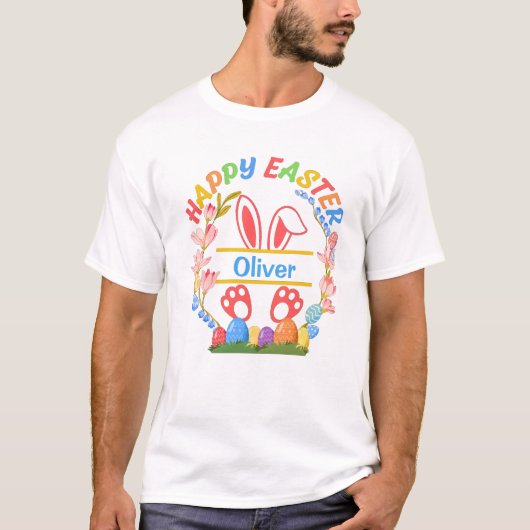 Happy Easter Personalized T-Shirt (Voorkant)